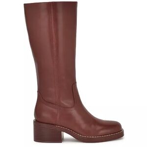 🔥Nine West🔥
Women's Broklyn Tall Leather Block Heel Boots Sz 8.5 BRAND NEW 🔥